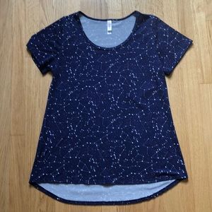 Lularoe Classic T in Purple Constellations size M